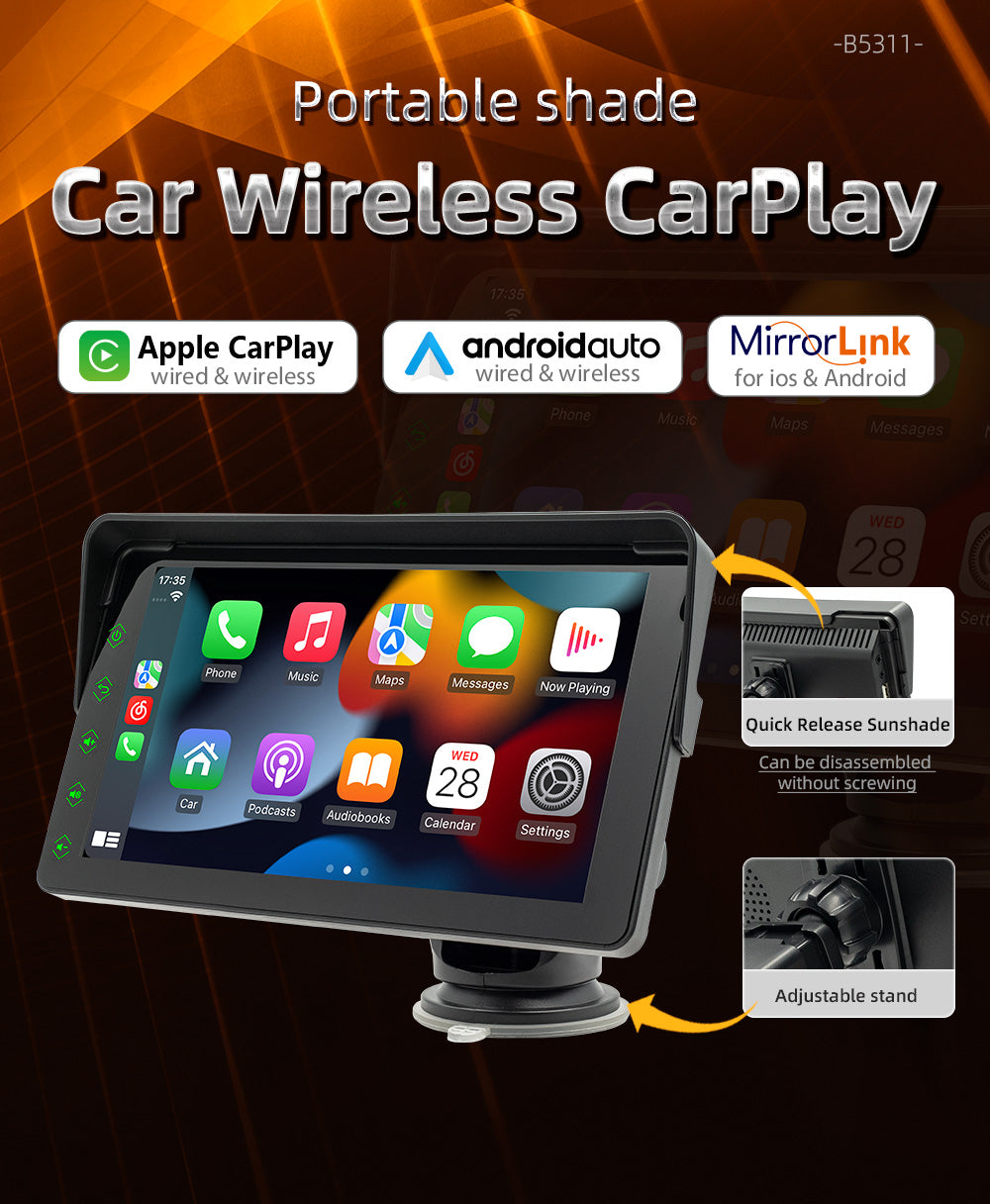 CarPlay 2023 Écran Tactile Portable