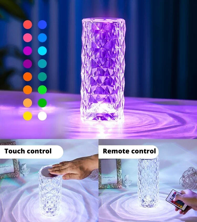 Lampe En Cristal Tactile