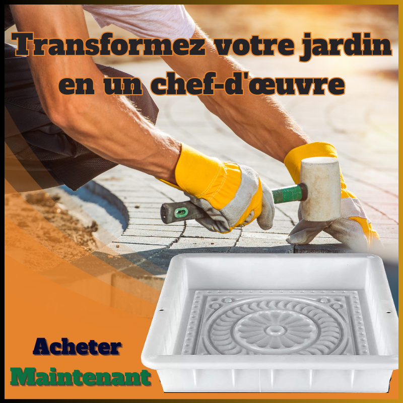 Moules carrées de Bricolage Jardin Plastique béton