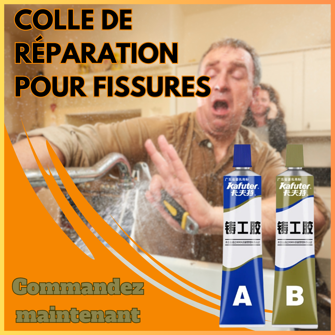 Colle de Réparation pour Fissures