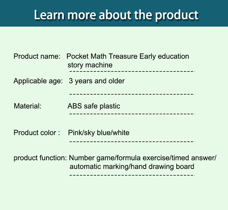 Machine d'apprentissage des mathématiques pour enfants