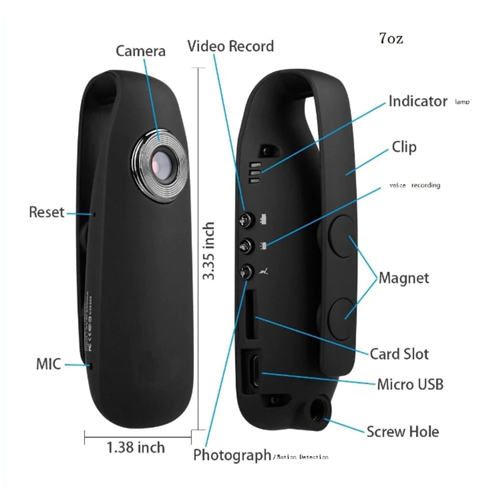 Petite Caméra D'enregistrement Audio-Vidéo En Boucle