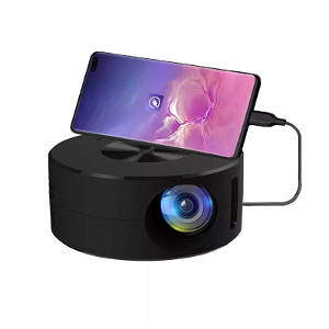 Mini projecteur LED portable et haut-parleur intégré