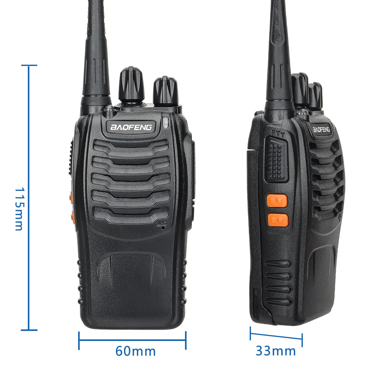 Talkie-walkie émetteur-récepteur radio(2PCS)