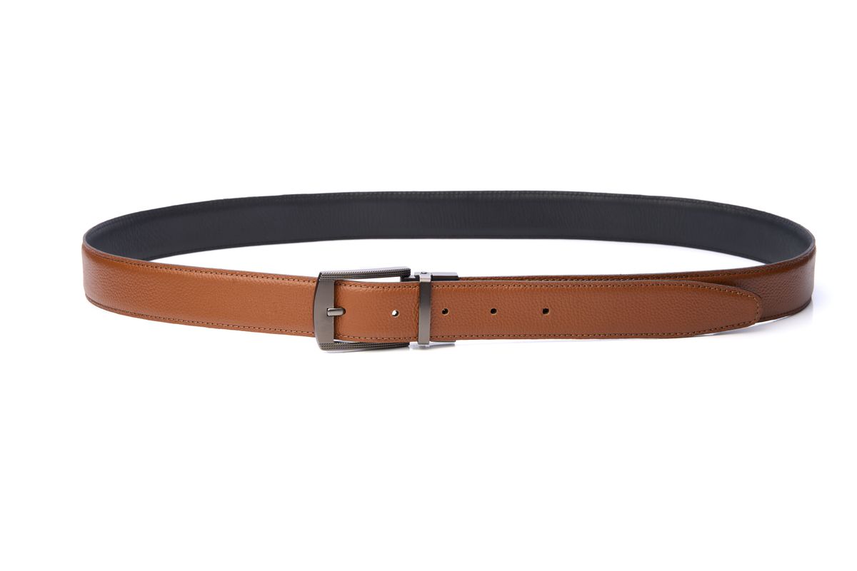 Ceinture Double face 2 en Cuir Véritable Élégance et Polyvalence pour l'Homme