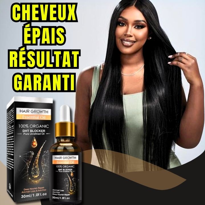 Huile Essentielle pour Cheveux Épais et Sains