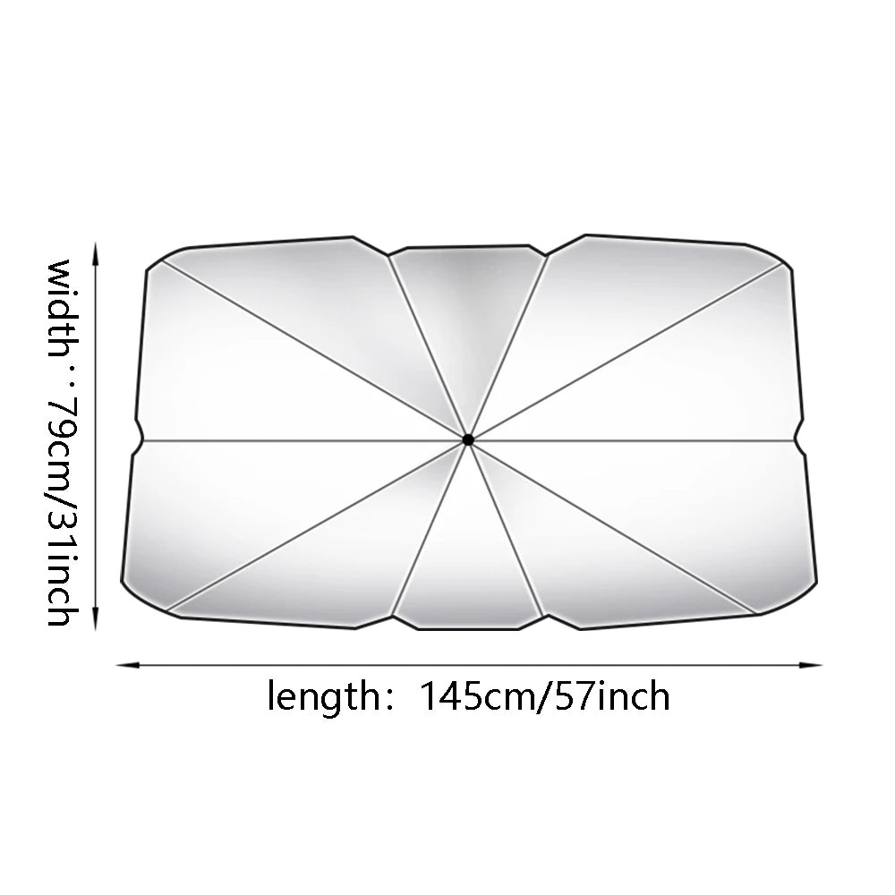 Pare-soleil de pare-brise de voiture pliable