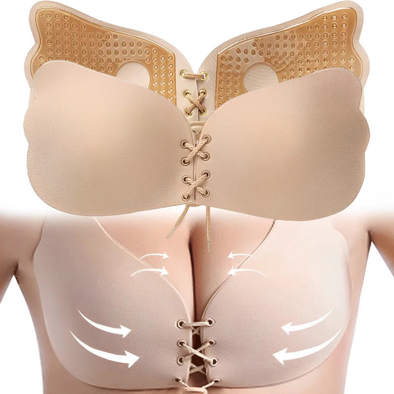 Soutien-gorge invisible en silicone auto-adhésif